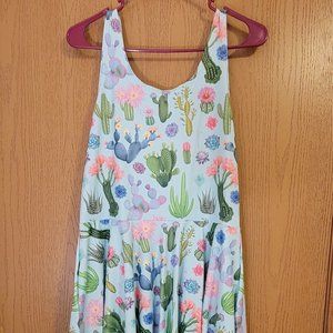 Blackmilk Crazy Plant Lady Scoop Skater Dress